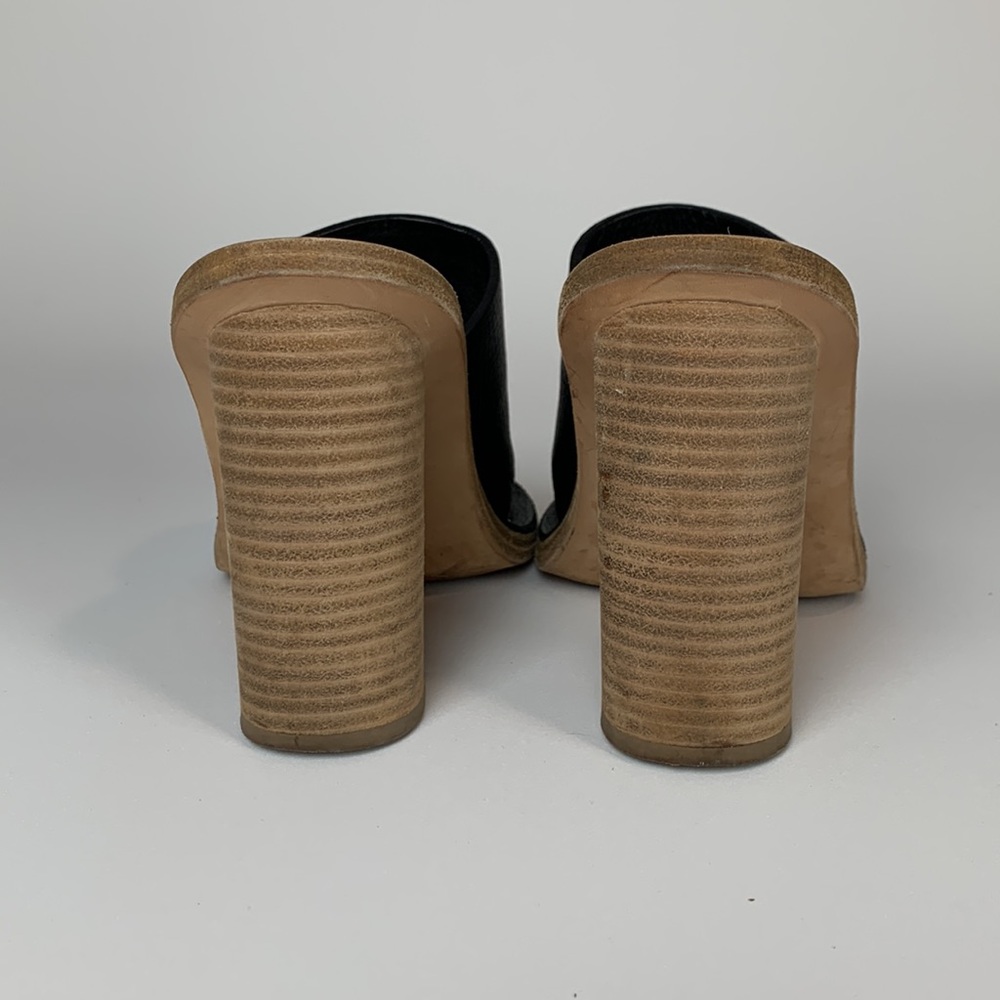 Balenciaga Black Leather Mules sz 37 - Picture 4 of 8